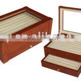 Double-layer Leather Jewelry Display Case thumbnail-1