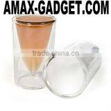 KC-00185 Double Layers Glass Creative Designed 44ml Missile Shape Double Layers Beer Glass thumbnail-1