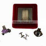 Wholesale Cheap Empty Velvet Watch Gift Box With Window,Gift Boxes For Watch. thumbnail-3
