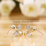 Online Checkout Wholesale 925 Sterling Silver Dubai Gold Jewelry Earring thumbnail-1