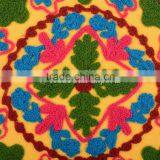 Embroidered Pillow Cover Decorative Round Suzani Cushions Throw Pillow Case Indian Boho Shams thumbnail-2