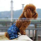 dog jumpsuits deep blue denim trousers