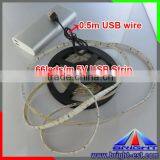 5v Power Warm White Usb Controlled Led Strip Light thumbnail-3