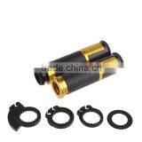 Soto Racing - 7/8'' 22mm Universal Motorcycle Cnc Handle Bar / Handlebar Grips Leather and Aluminum Material thumbnail-1