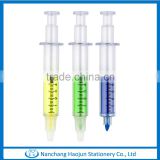 2014 Best selling syringe shaped highlighter pen