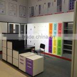 Metal 2 Door Office Detachable Cabinet Half Height Glass Door Filing Cupboard thumbnail-6