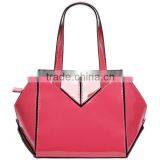 Ladies Unique Sexangle Charm Shape Pink Color Candy Handbags thumbnail-1