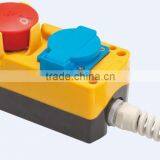 European Socket and Mushroom Head Push Button Control Box Switch LAY5-BPH271P/XAL8-B271W