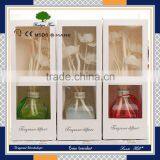 Home Air Fresheners Use Manufacturer Factory Natural Sola Flower Style Clear Glass Aroma Scented Fragrance Reed Diffuser Supplier's Choice