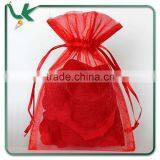 China Wholesale 4'' x 6'' Red Organza Bag thumbnail-1