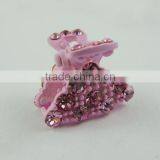 New Pink Ice Mickey Hair Clip Alloy Rhinestone Enamel thumbnail-5