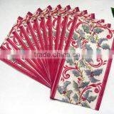 Colorful Flower Custom Printed Cocktail Napkins thumbnail-4