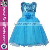 Little Queen Flower Girl Dress Girl Party Wear Western Dress Baby Girl Princess Dress 2016 thumbnail-6