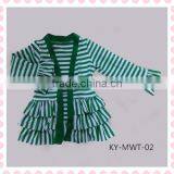 2015 Latest Long Sleeves Jacket Stripe Ruffle Jackets Baby Clothes Quality Choice thumbnail-3