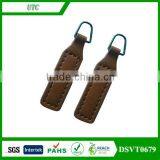 Custom High Quality Cheaper Wallet Leather Zipper Puller