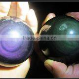 Polished Rough Rainbow Obsidian Rock Balls for Sale thumbnail-2
