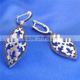 Fashion 925 Silver Flower Earring Pendant Jewelry Set E003 thumbnail-5