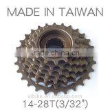 Taiwan made - 7 speed - 14-28T - freewheel