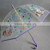 Printed Custom Clear Umbrella Child Stick Umbrella thumbnail-3