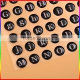 Alphabet Round Dome Epoxy Stickers for Childrens thumbnail-2