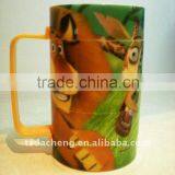 9oz Kids Plastic Puzzle Mugs With Handles thumbnail-1