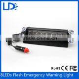 New 12V Red Blue Dash LED Vehicle Flashing Tower Warning Light With Suction Cup thumbnail-1