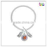 Custom Made Love Infinity Football Sports Bracelets thumbnail-1