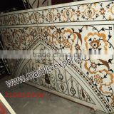 White Wall Mughal Semi Precious Stone inlay Wall Panels