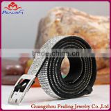 115cm multi hole adjustable size bling bling fashion belt with rhinestone