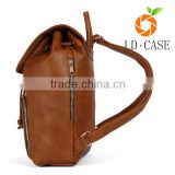 Custom gift manufacturer travelling leather laptop school backpack
