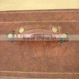 Chinese Factories Wholesale Custom High-grade PU Leather Gift Boxes, Brown Storage Box thumbnail-2