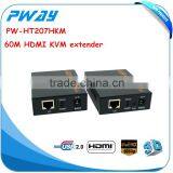 Pinwei PW-HT207HKM 197ft/60m HDMI Extender Over Single-wire CAT5e/6 IR Remote Control Support HDTV 1080P 3D thumbnail-3