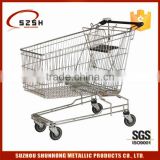 unfolding style shopping cart with keychain