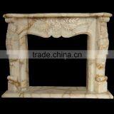 POLISHED LIGHT GREEN ONYX FIREPLACES thumbnail-5