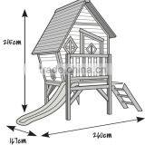 Wooden Movable Playhouse for Children thumbnail-3