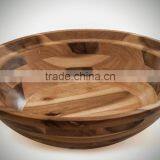 High Quality Best Selling Eco Friendly Natural Rubberwood Bowl From Viet Nam thumbnail-1