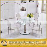 New Model Functional Extendable Dining Table With Stainless Steel Base thumbnail-6
