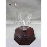 Elegant Wooden and Glass LED Aroma Diffuser Nebulization Essential Oil Diffuser thumbnail-1