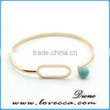 Single Bangle Wholesale Fashion Jewelry Wire Gemstone Bracelet thumbnail-4