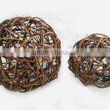 RH-YF25 Christmas Home Decorative Weaving Natural Round Rattan Balls thumbnail-2