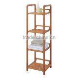 3-Tier Corner Bamboo Bathroom Storage Shelf thumbnail-2