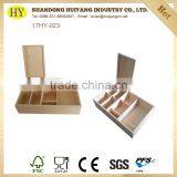 Unfinished Pine Wooden Tea Box Wholesale thumbnail-6