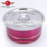 Colorful Red Stainless Steel Steam Steel Lids Stockpot thumbnail-2