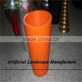 SJZJN 2657 Natural Look Round Fiberglass Cement Planter Pots Wholesale, Round Garden Flower Planter thumbnail-1