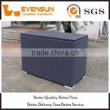 White And Grey Wicker Storage Box Rattan Furniture thumbnail-6