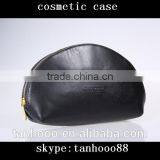High Quality Black Shell Shape Makeup Case Leather Cosmetic Bag Case thumbnail-5