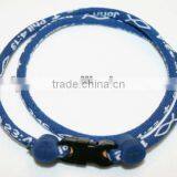 Manmade Woven Silicone Titanium Necklace Twister Necklaces thumbnail-1