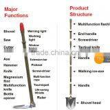 2015 Must-have !high Quality Aluminum Alloy Shovel Camp Shovel Axe Saw Adventure Tool thumbnail-2