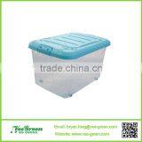 Large Capacity Home Use Plastic Storage Box With Wheels