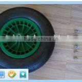 150KG Loading Europe Plastic Bucket Tray Garden Tools Wheelbarrow WB6424S thumbnail-4